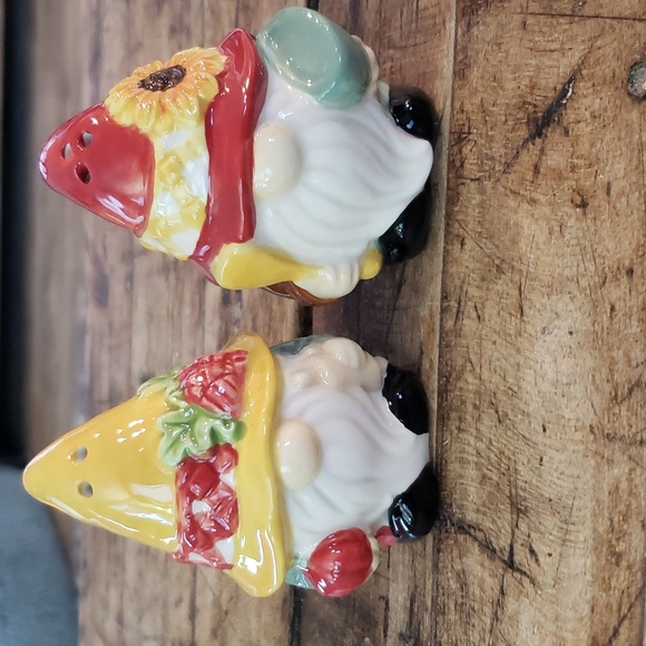 Kitchen Gnome Set Of Salt And Pepper Nwot Poshmark
